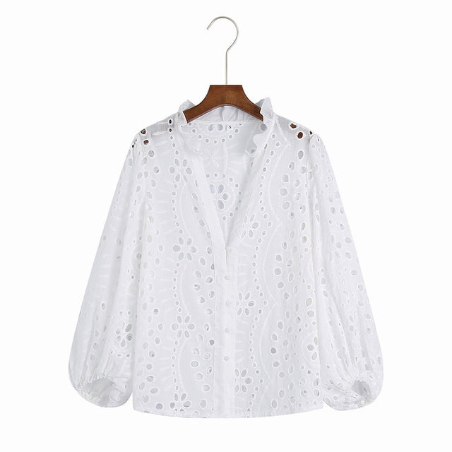 chemisier broderie anglaise