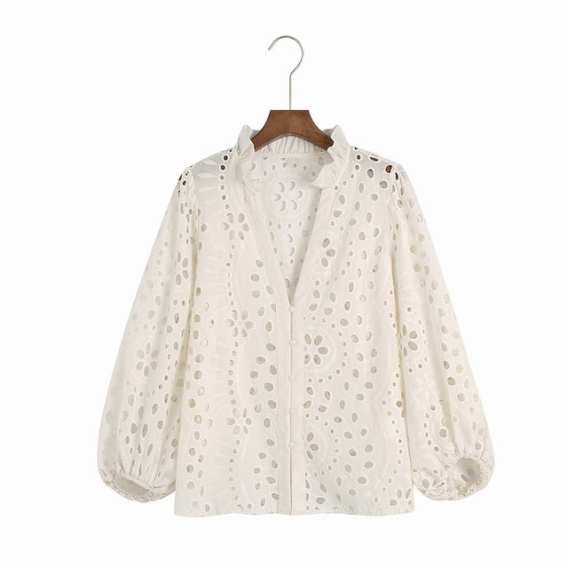 chemisier broderie anglaise